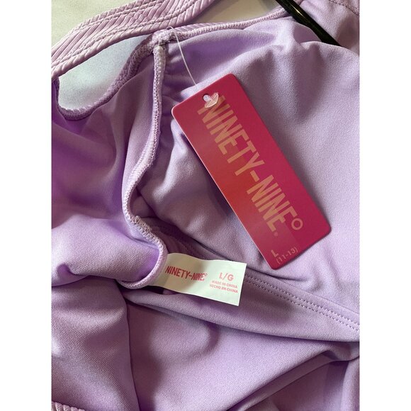 Ninety-Nine Degrees High Leg Cheeky One-piece Swimsuit NEW size Large - Picture 4 of 4